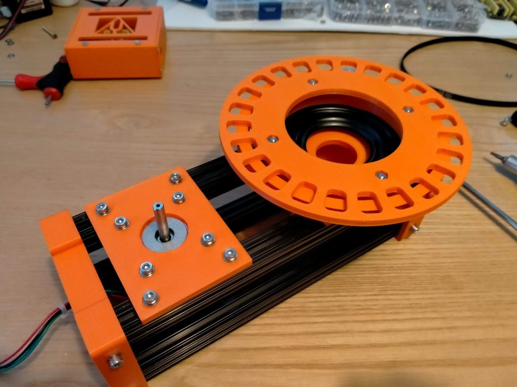 CNC Rotary Turntable without Motor but with rotational stage pulley timing belt 